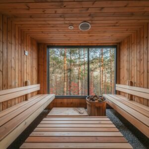 saunawruchu i sauny do wynajmu piękna sauna, która kusi swoim ciepłem i atmosferą relaksu